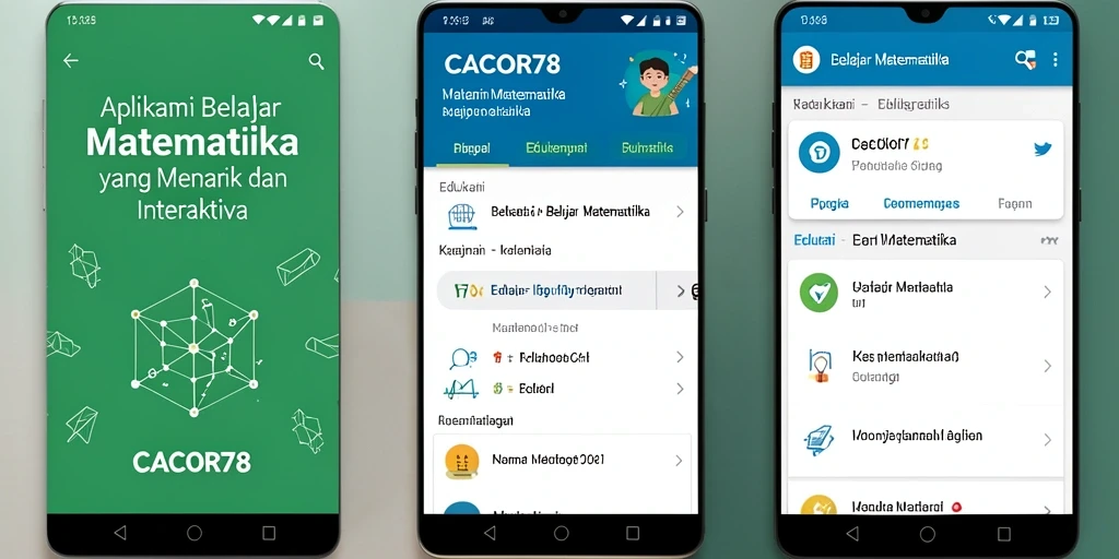 Tampilan antarmuka CACOR78 yang interaktif dan menarik untuk belajar matematika.
