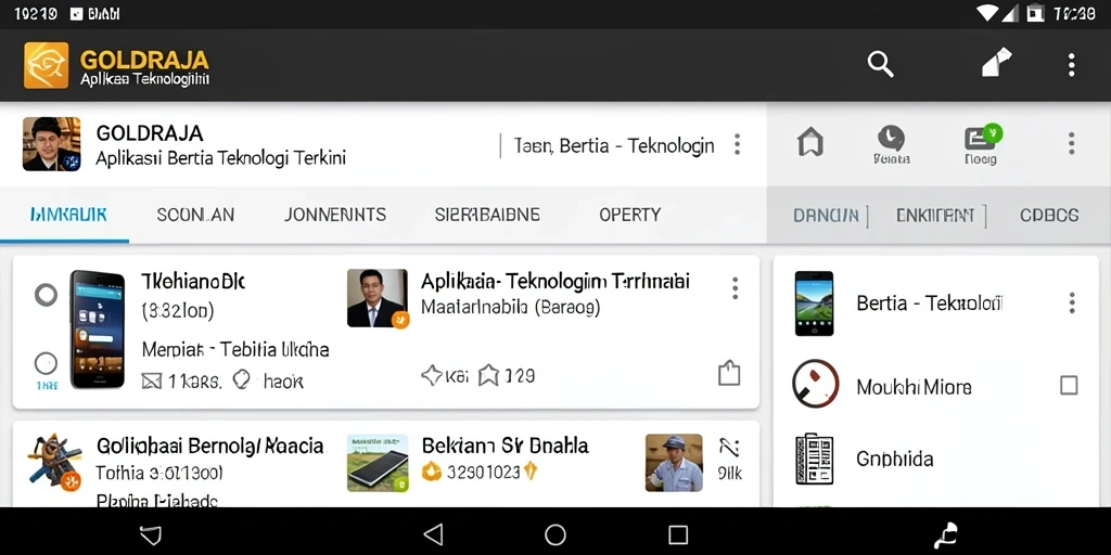 Antarmuka aplikasi GOLDRAJA yang modern dan intuitif.