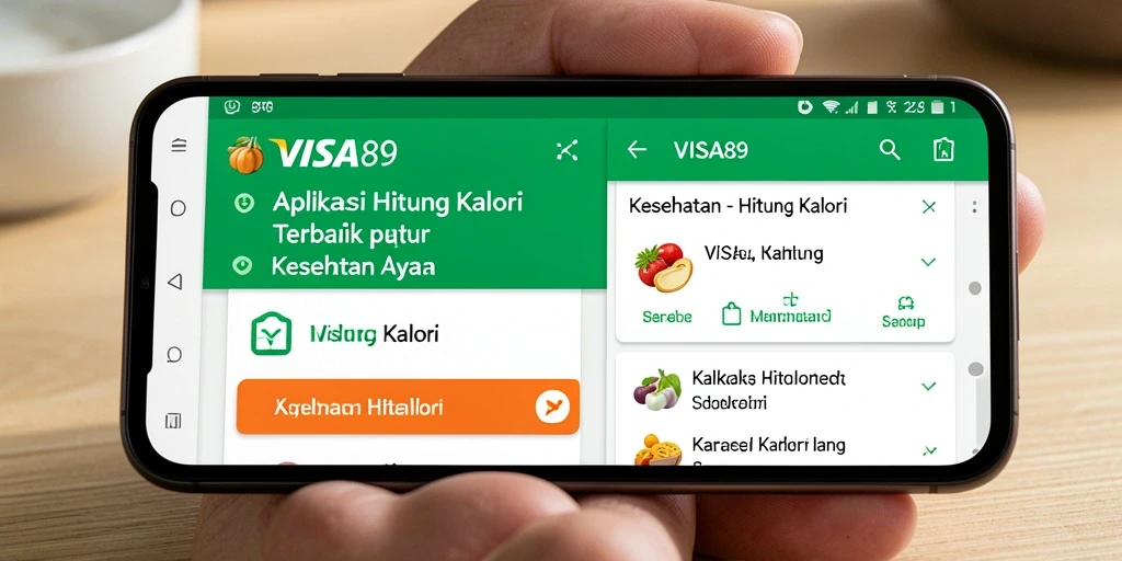 Antarmuka aplikasi Hitung Kalori yang sederhana dan efisien.
