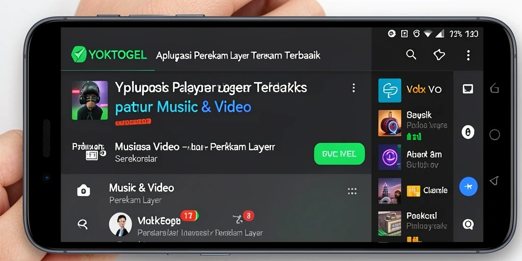 Tampilan antarmuka perekaman layar YOKTOGEL yang mudah digunakan.